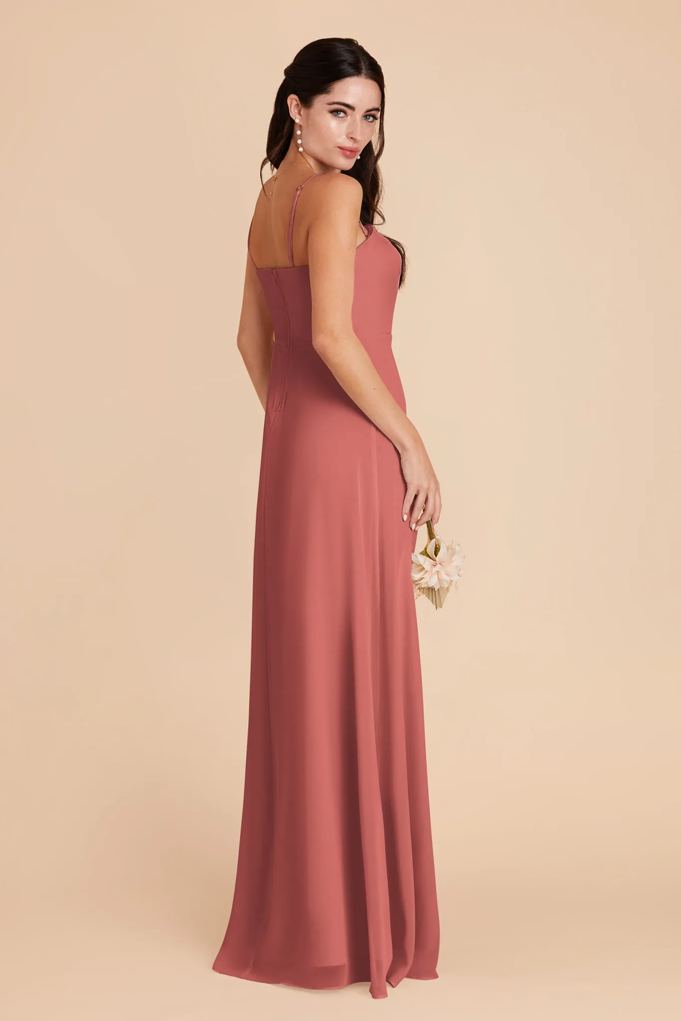 Chris Convertible Chiffon Dress - Wild Rose sold by Birdy Grey product image thumbnail 5