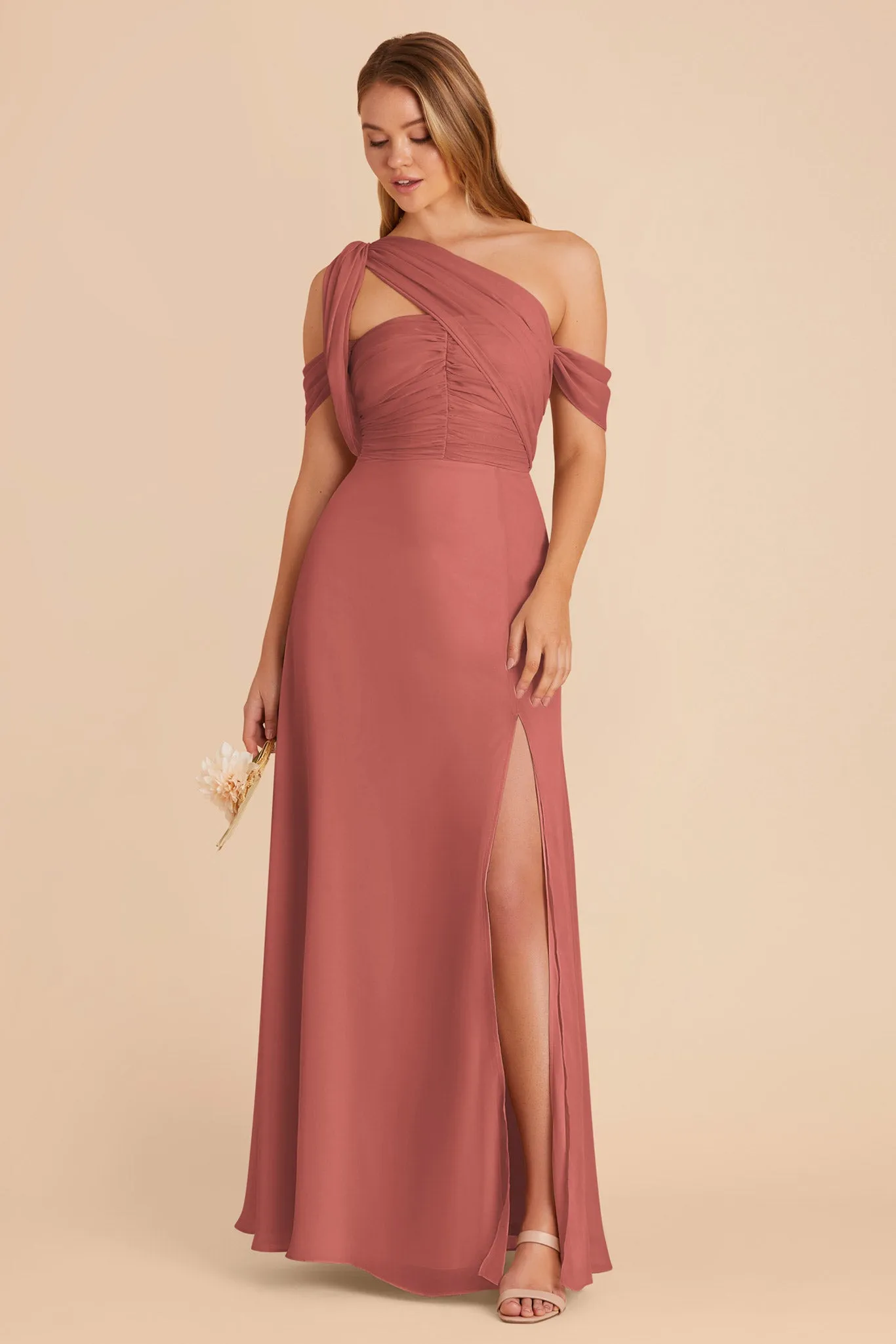 Cara Chiffon Dress - Wild Rose sold by Birdy Grey product image thumbnail 4