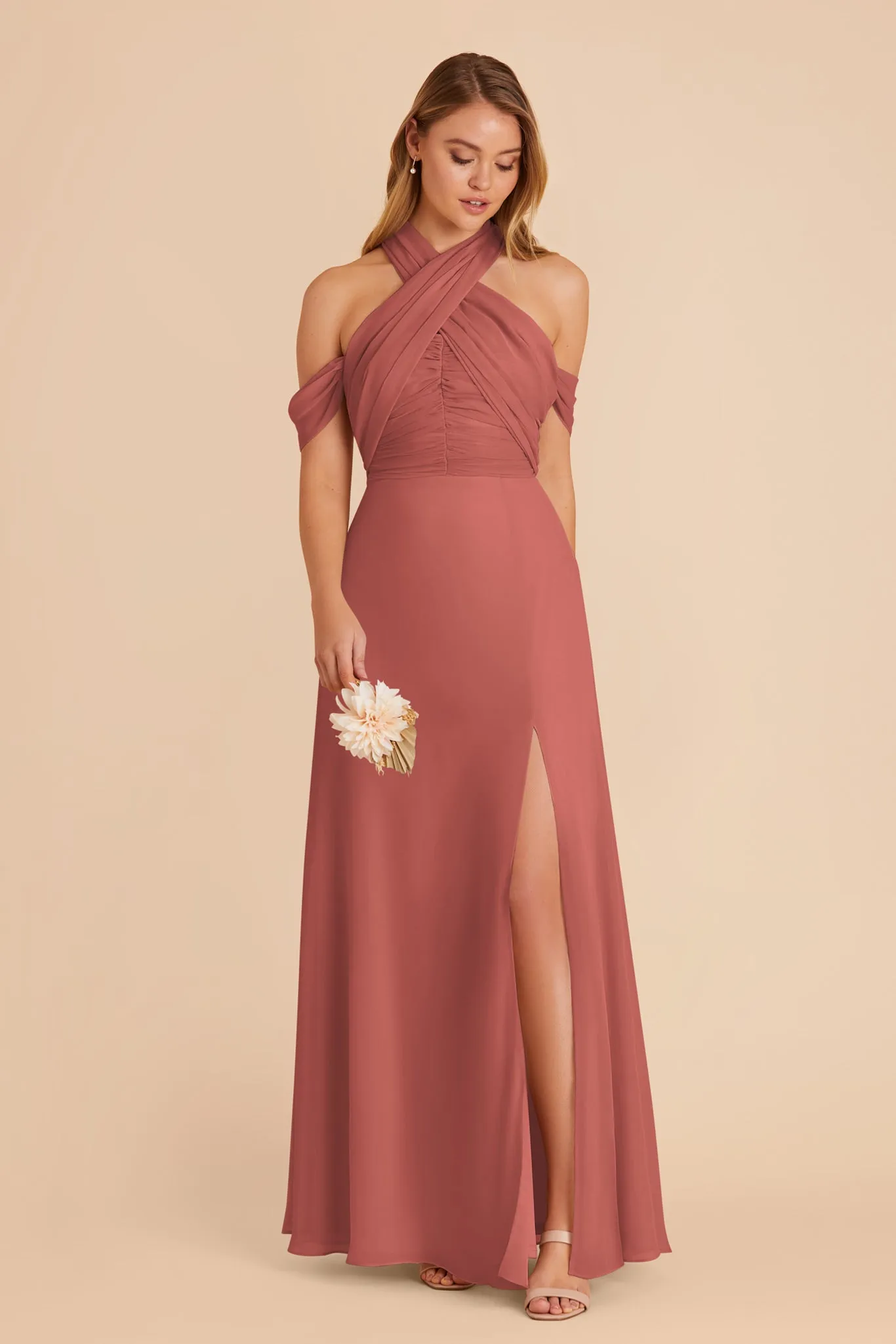 Cara Chiffon Dress - Wild Rose sold by Birdy Grey product image thumbnail 5