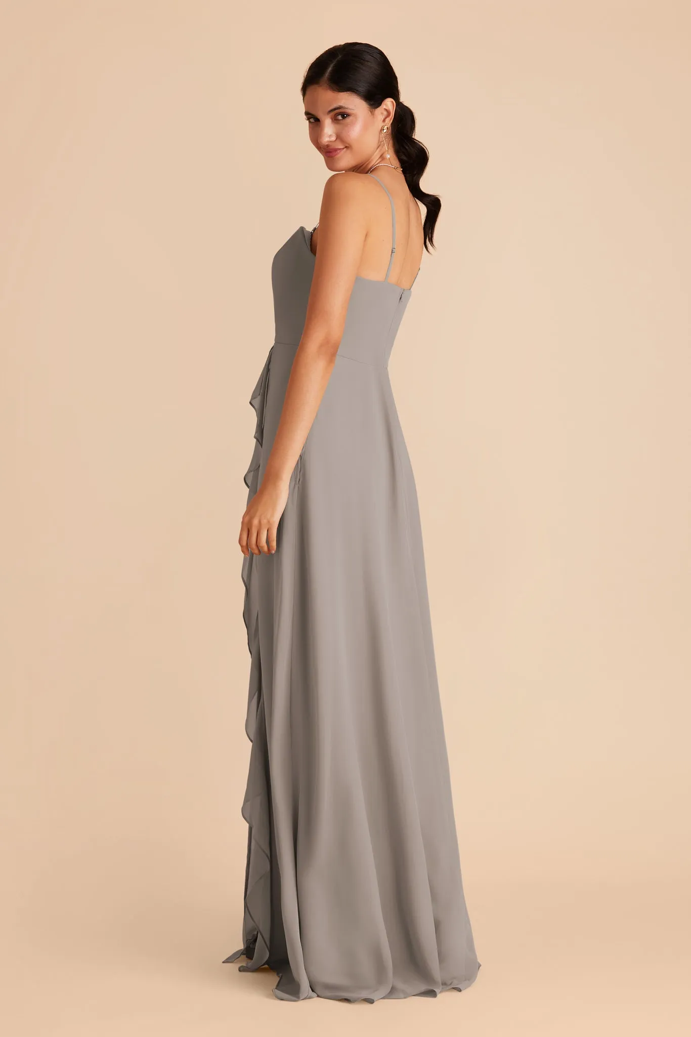Winnie Convertible Chiffon Dress - Silver sold by Birdy Grey product image thumbnail 5