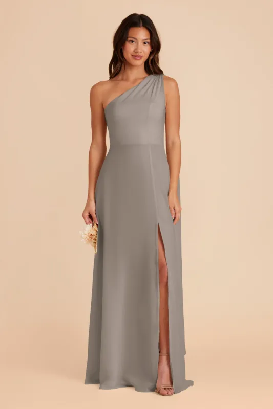 Melissa Chiffon Dress - Silver sold by Birdy Grey