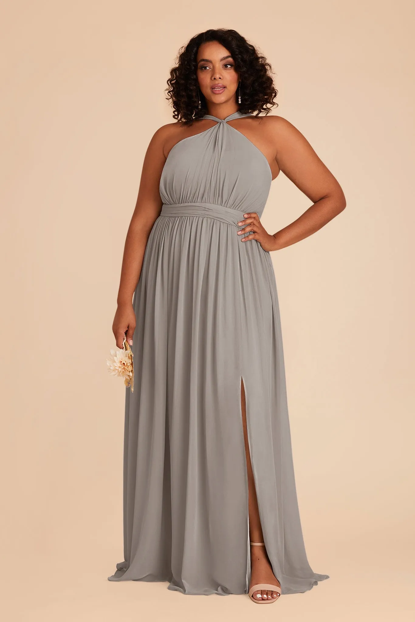 Kiko Chiffon Dress - Silver sold by Birdy Grey product image thumbnail 2