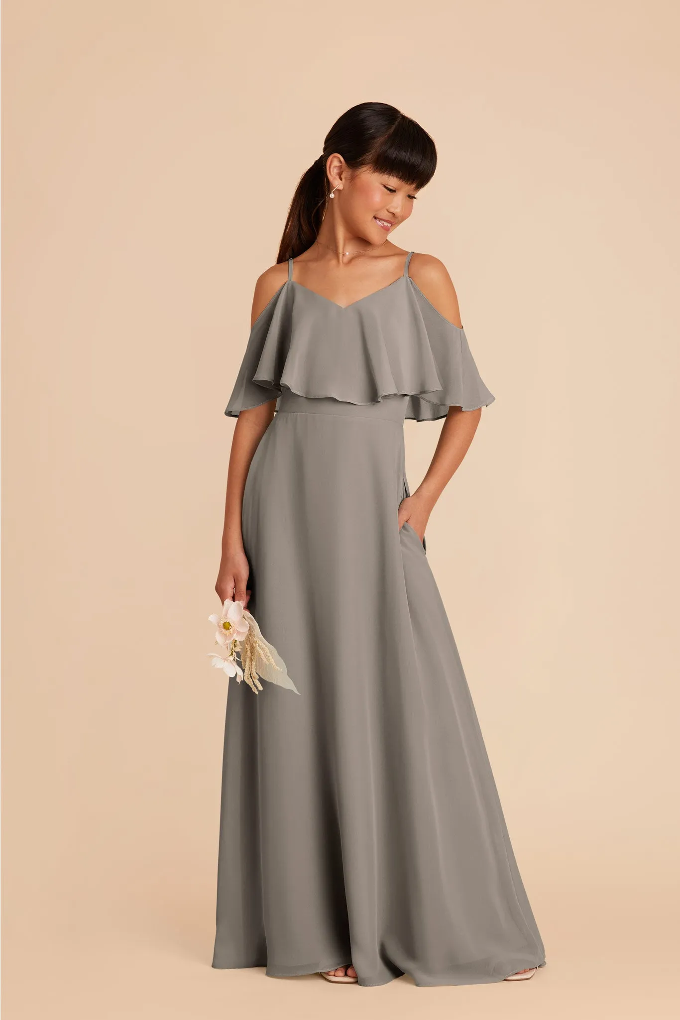 Janie Convertible Junior Dress - Silver sold by Birdy Grey product image thumbnail 3