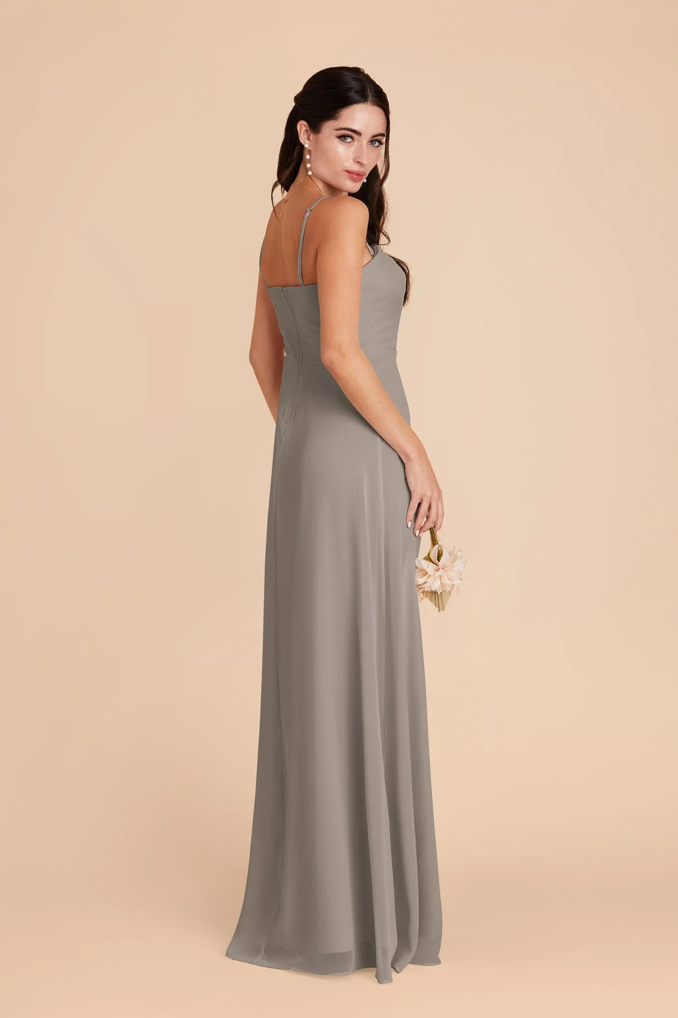 Chris Convertible Chiffon Dress - Silver sold by Birdy Grey product image thumbnail 5