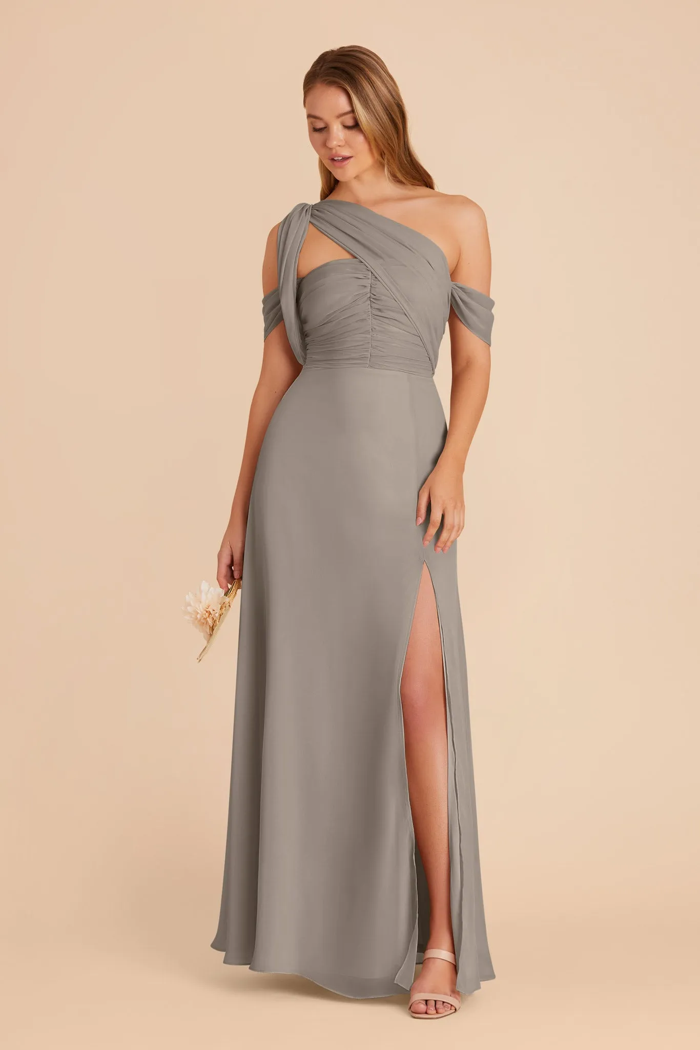 Cara Chiffon Dress - Silver sold by Birdy Grey product image thumbnail 5