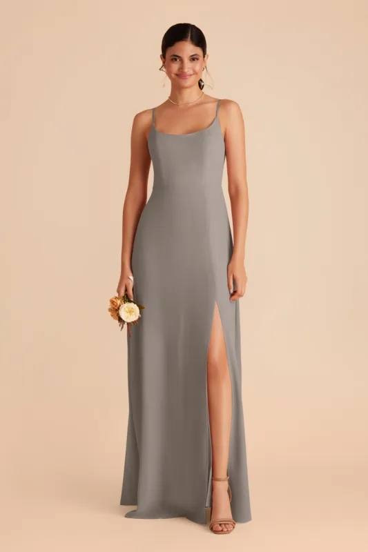 Amy Chiffon Dress - Silver sold by Birdy Grey