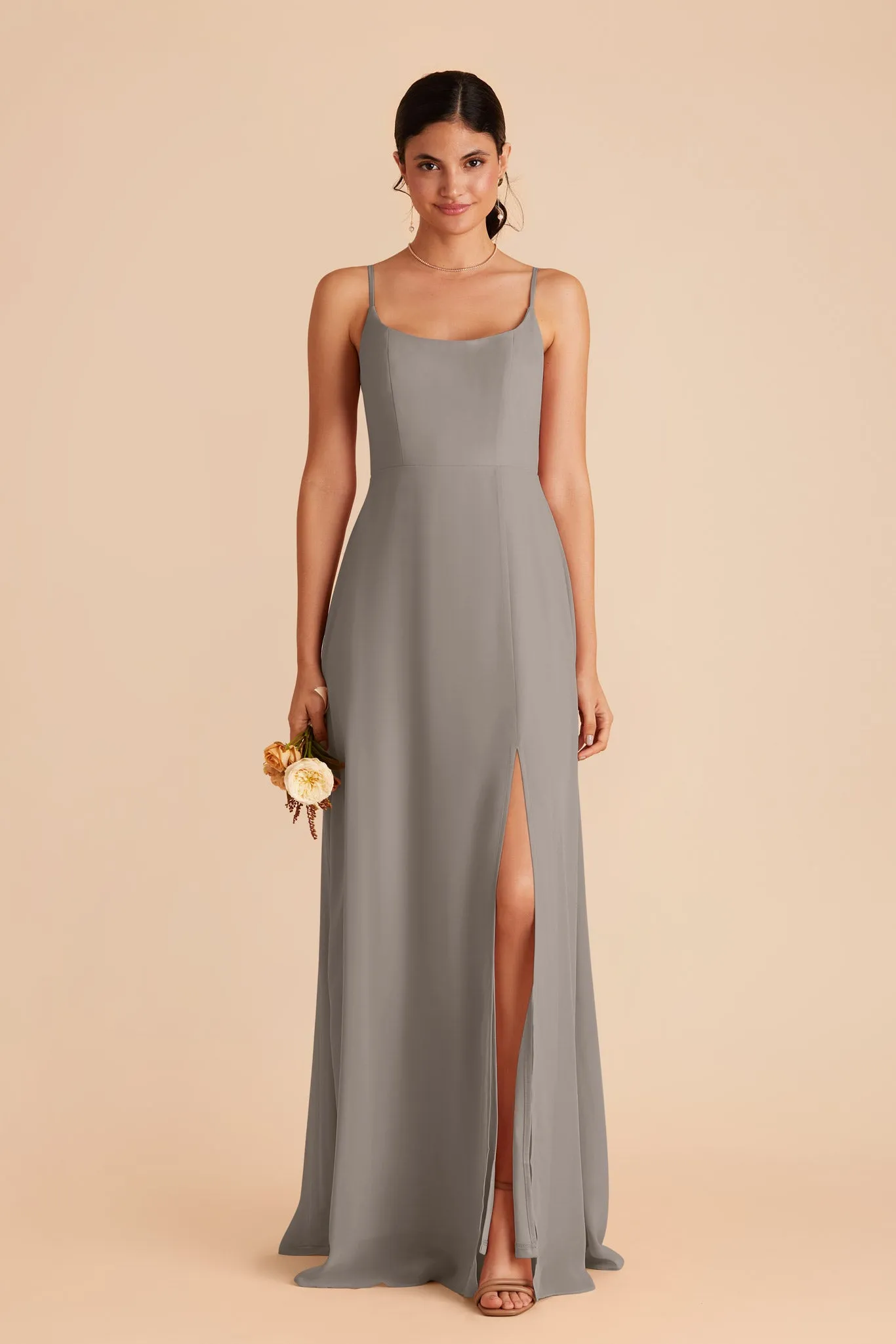 Amy Chiffon Dress - Silver sold by Birdy Grey product image thumbnail 3