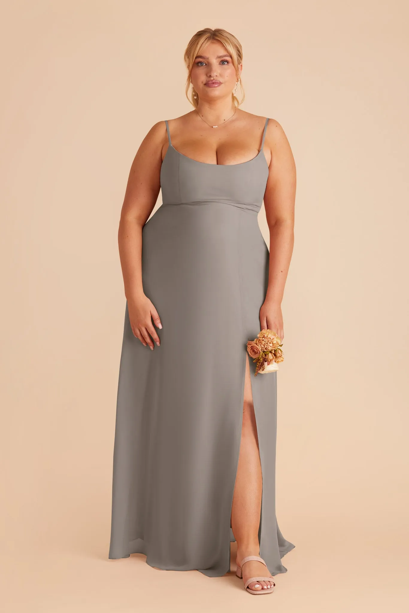 Amy Chiffon Dress - Silver sold by Birdy Grey product image thumbnail 2