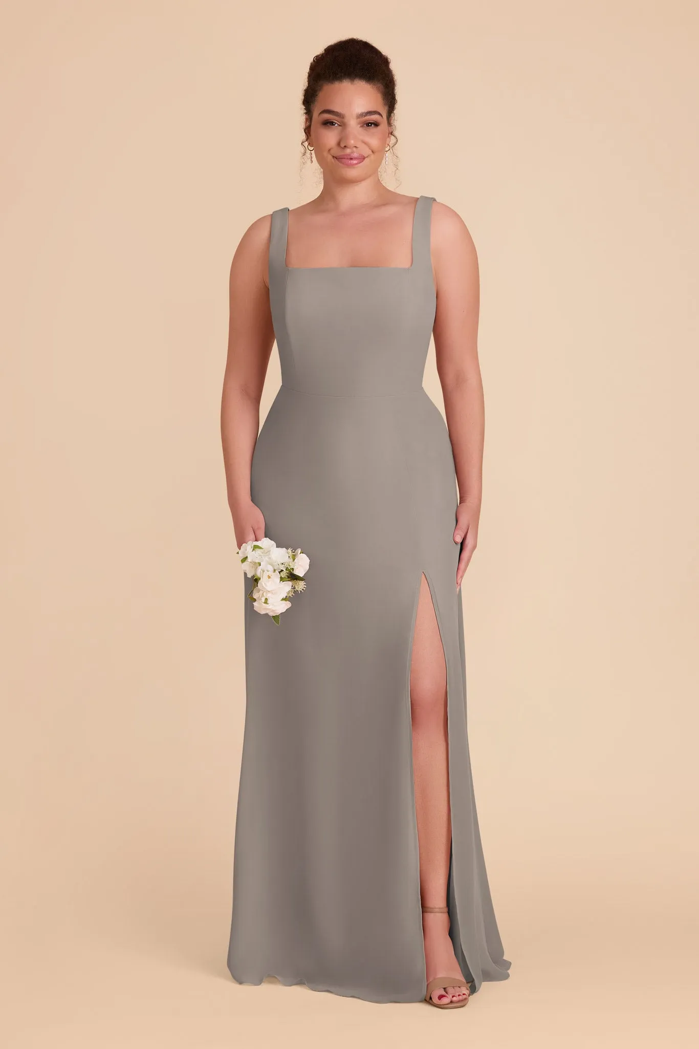 Alex Convertible Dress Chiffon - Silver sold by Birdy Grey product image thumbnail 2