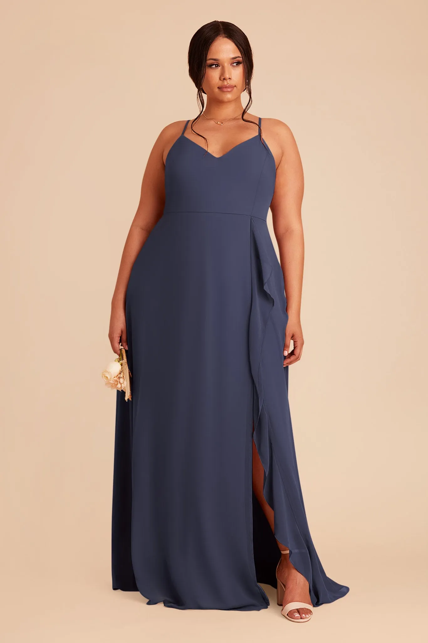 Theresa Chiffon Dress - Dusk Blue sold by Birdy Grey product image thumbnail 2