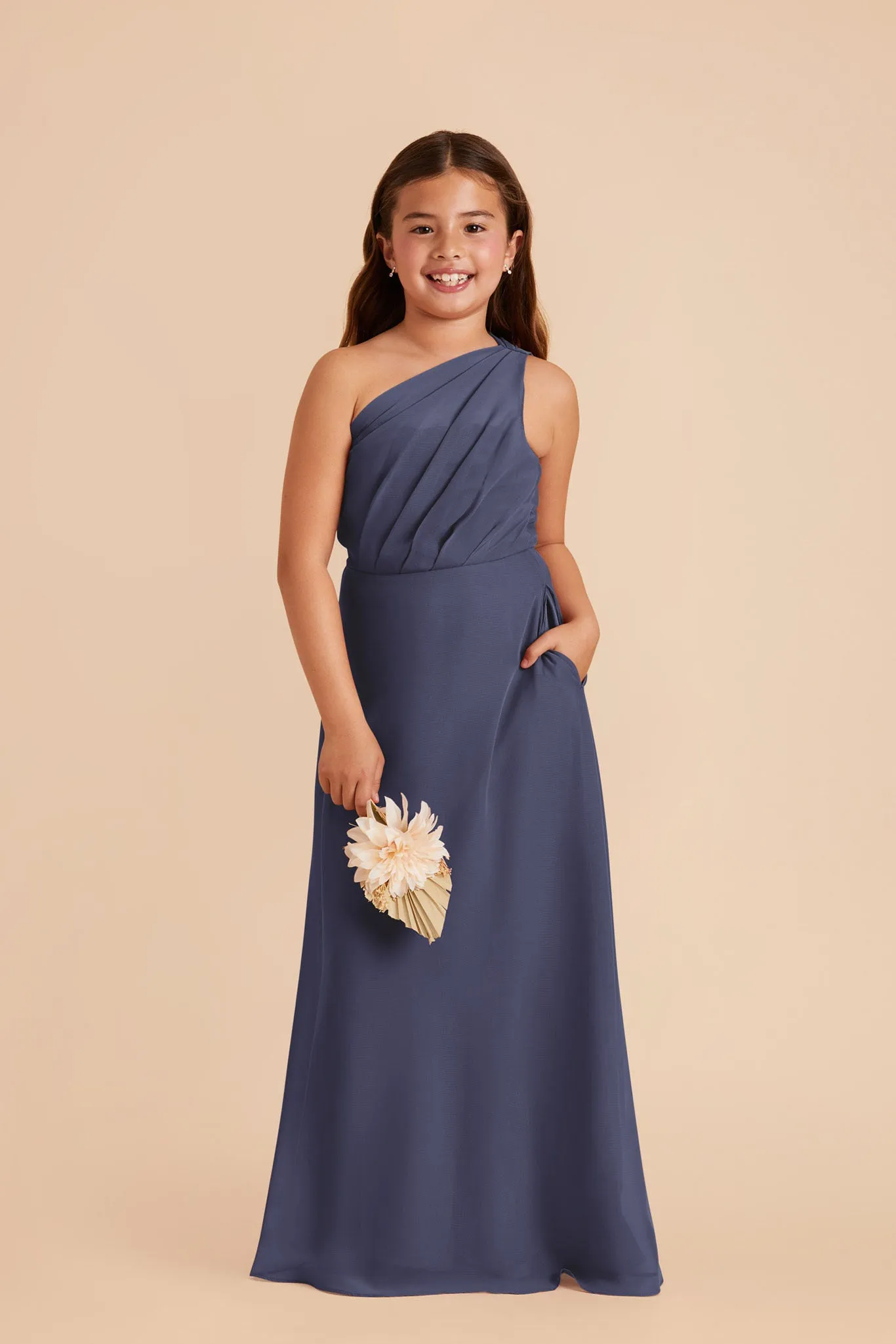 Kiara Junior Chiffon Dress - Dusk Blue sold by Birdy Grey product image thumbnail 2