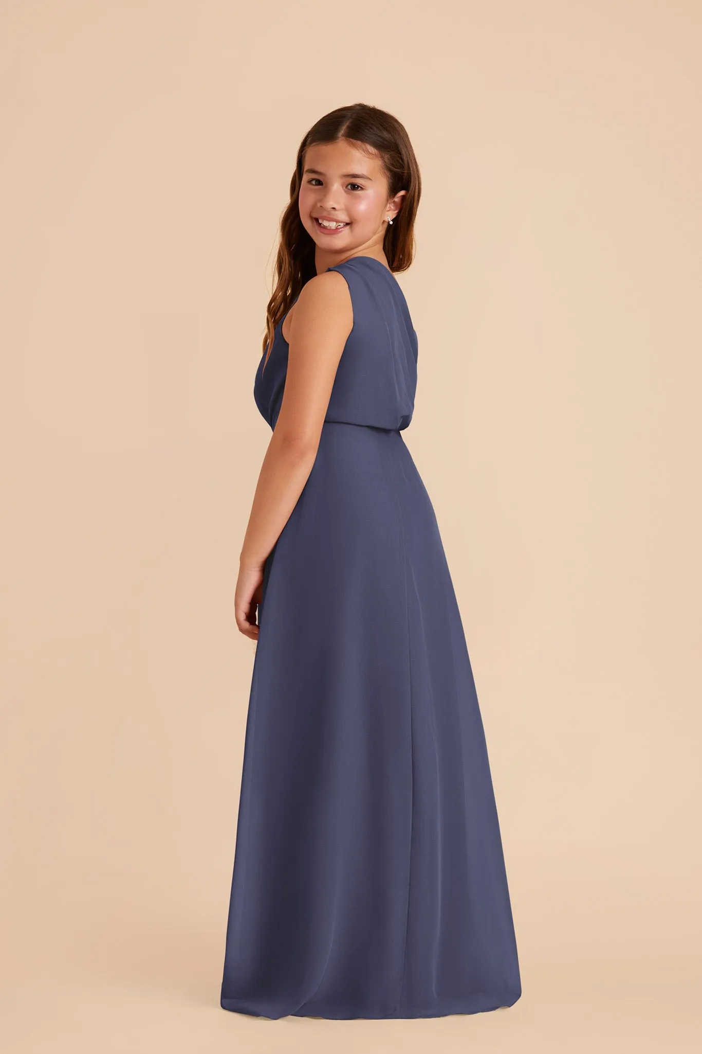 Kiara Junior Chiffon Dress - Dusk Blue sold by Birdy Grey product image thumbnail 3