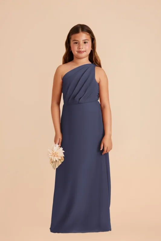 Kiara Junior Chiffon Dress - Dusk Blue sold by Birdy Grey