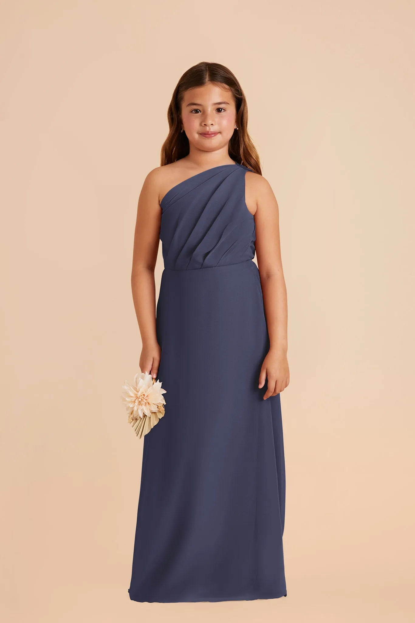 Kiara Junior Chiffon Dress - Dusk Blue sold by Birdy Grey