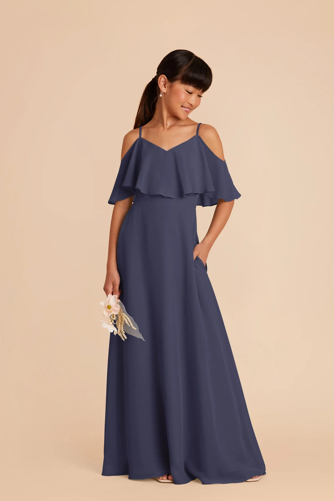 Janie Convertible Junior Dress - Dusk Blue sold by Birdy Grey product image thumbnail 3