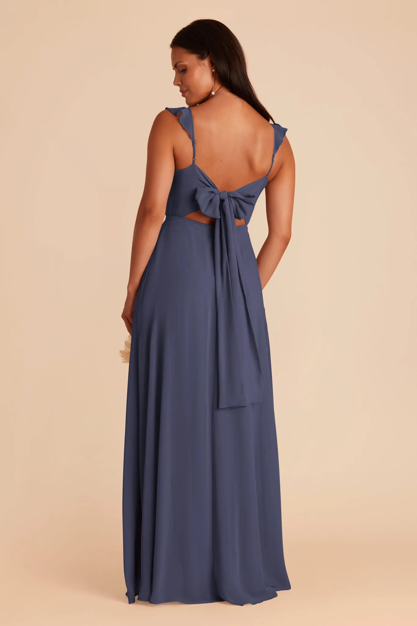 Doris Chiffon Dress - Dusk Blue sold by Birdy Grey product image thumbnail 5