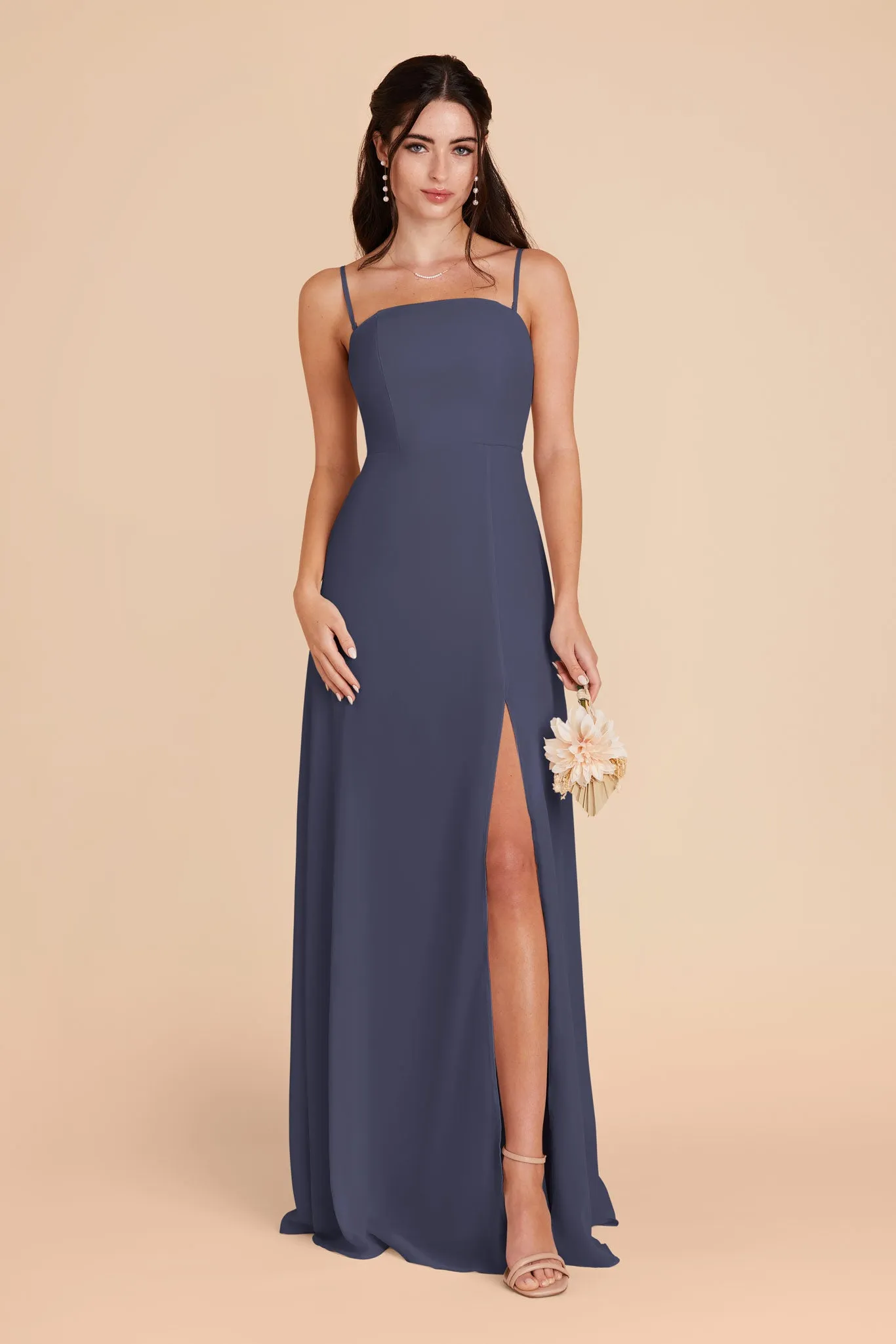 Chris Convertible Chiffon Dress - Dusk Blue sold by Birdy Grey product image thumbnail 3