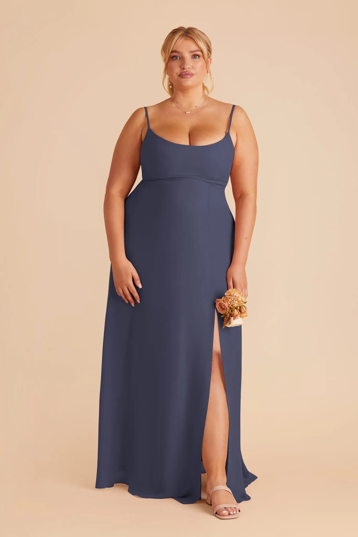 Amy Chiffon Dress - Dusk Blue sold by Birdy Grey product image thumbnail 2