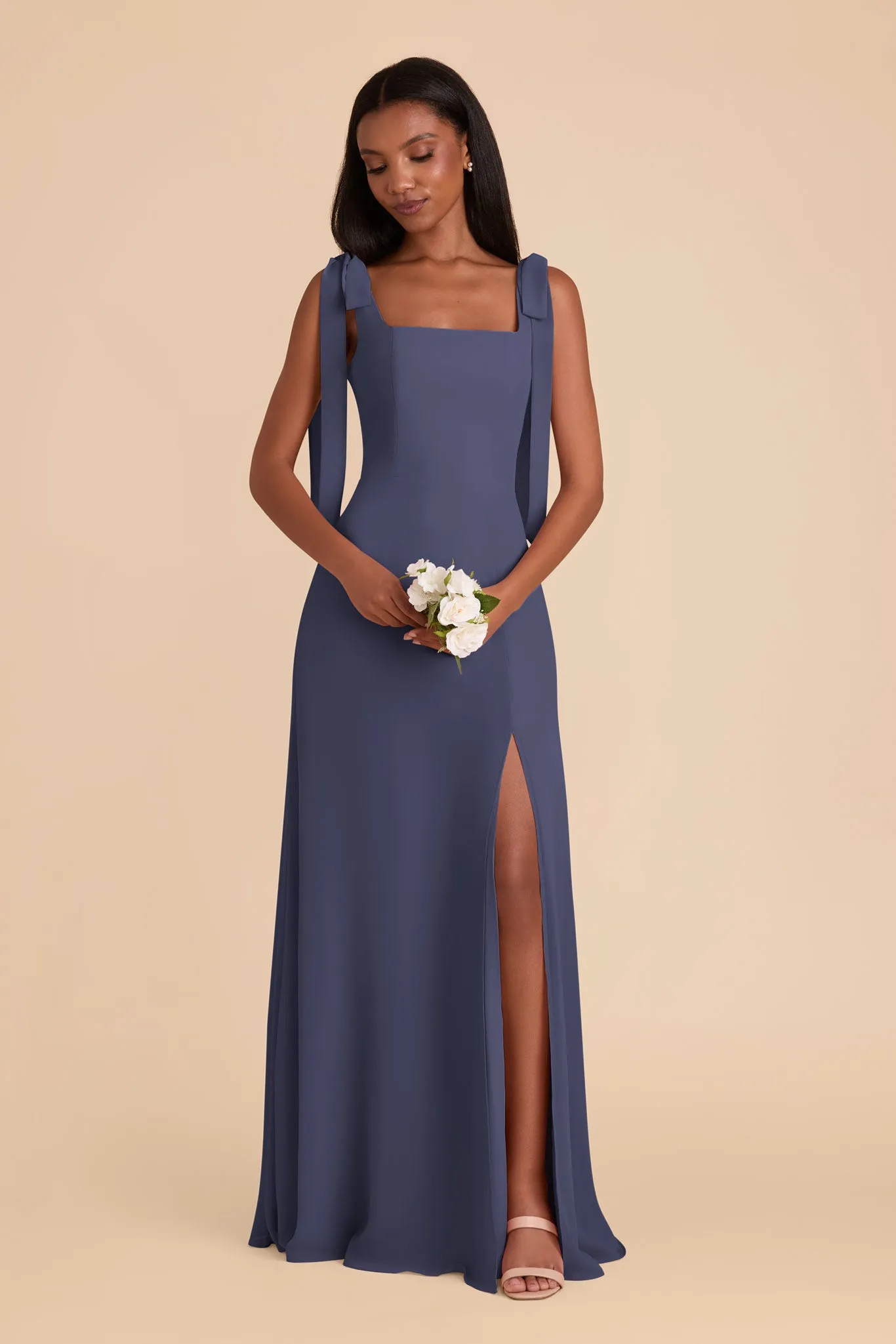 Alex Convertible Dress Chiffon - Dusk Blue sold by Birdy Grey product image thumbnail 3