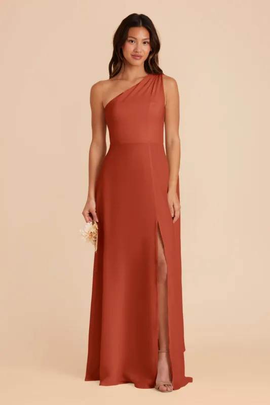 Melissa Chiffon Dress - Auburn sold by Birdy Grey