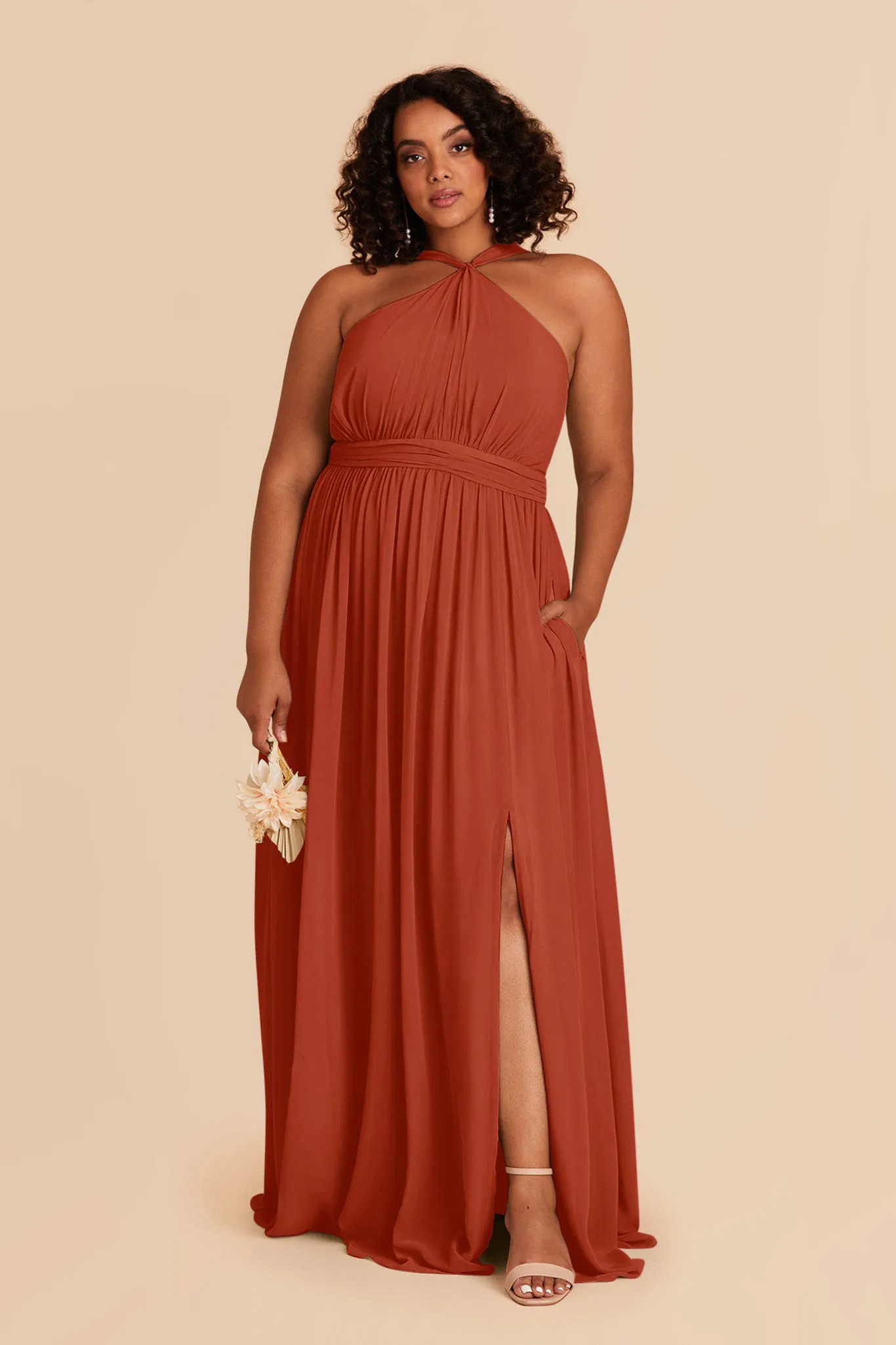 Kiko Chiffon Dress - Auburn sold by Birdy Grey product image thumbnail 2