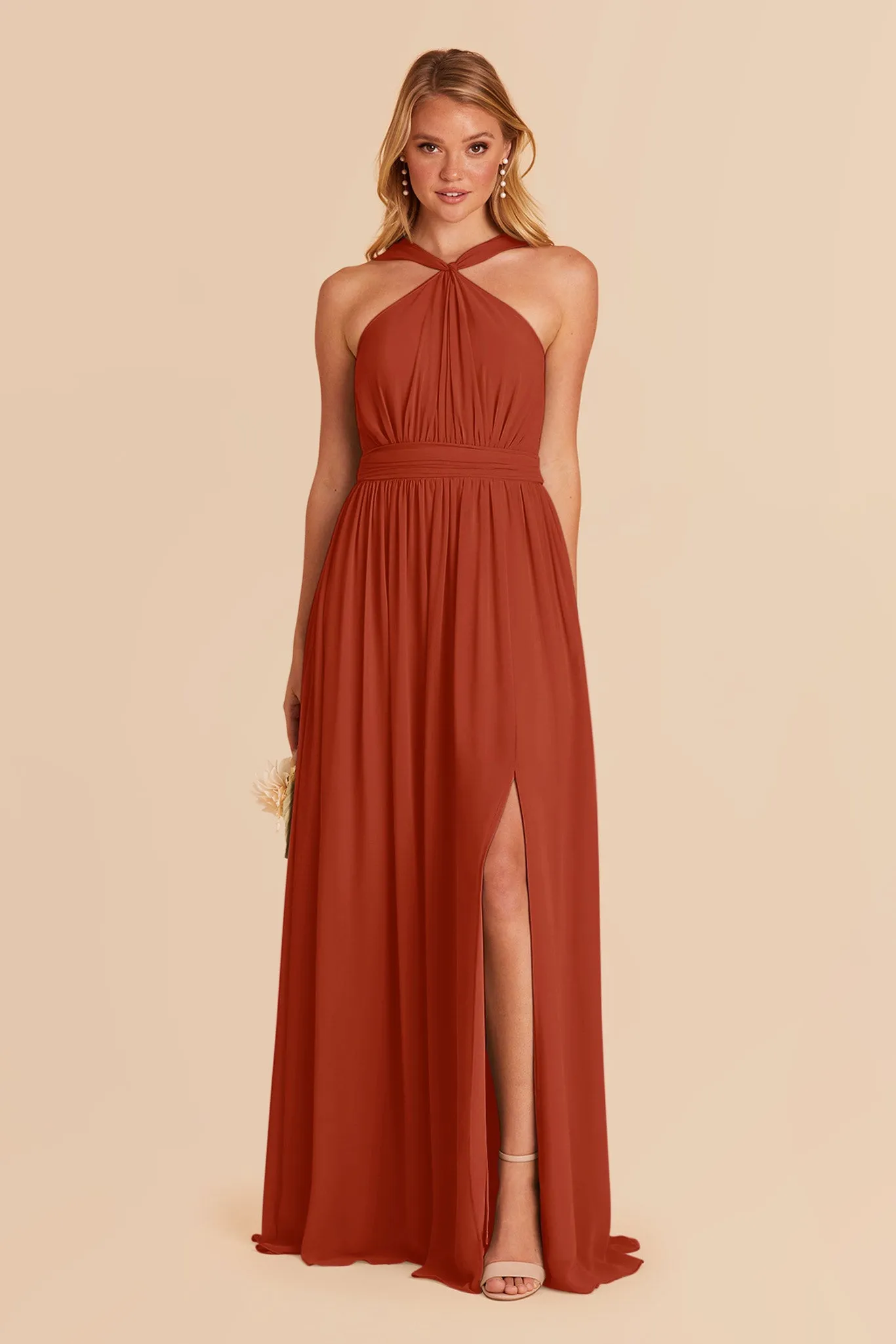 Kiko Chiffon Dress - Auburn sold by Birdy Grey product image thumbnail 3