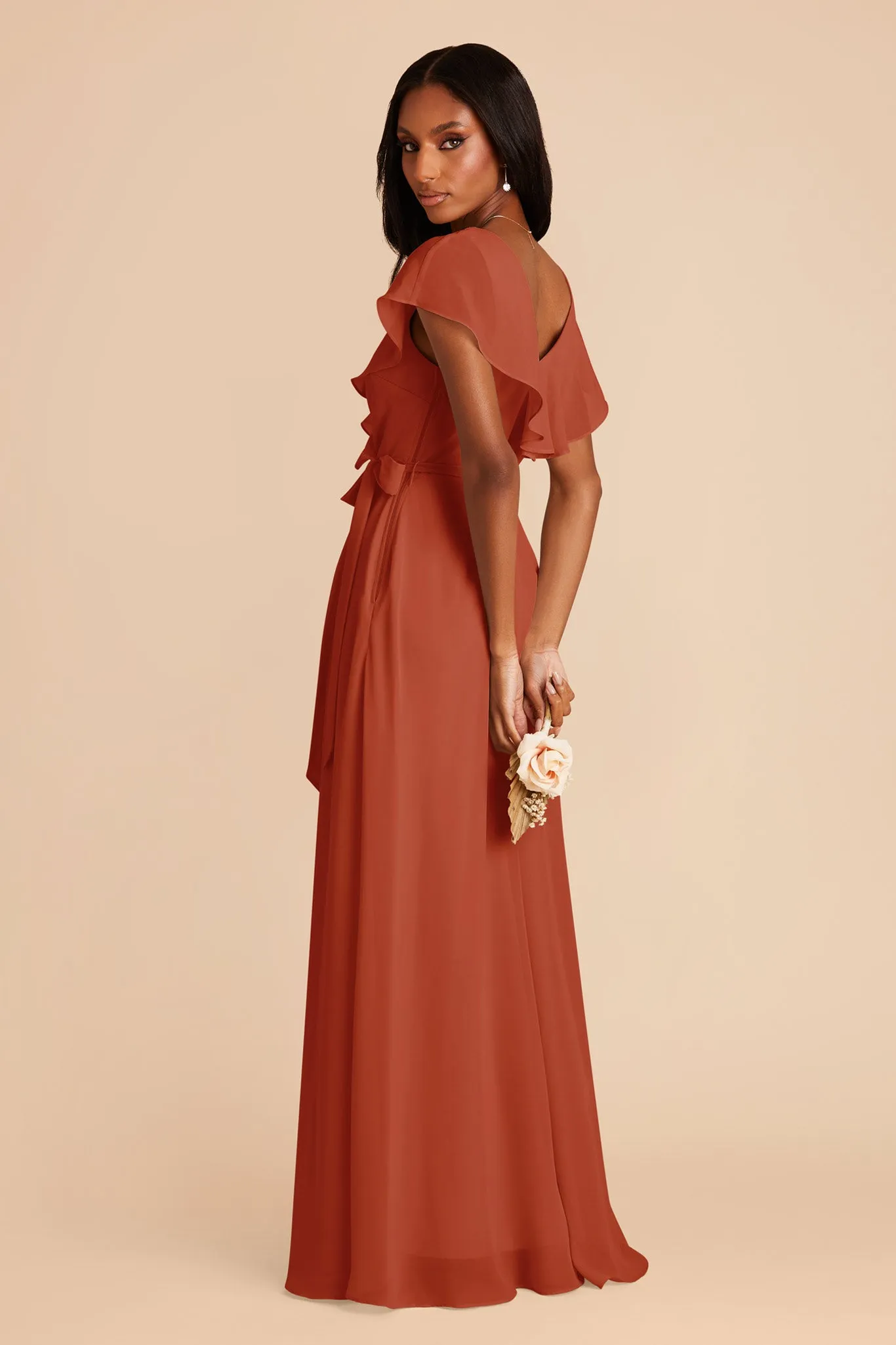 Jackson Chiffon Dress - Auburn sold by Birdy Grey product image thumbnail 5