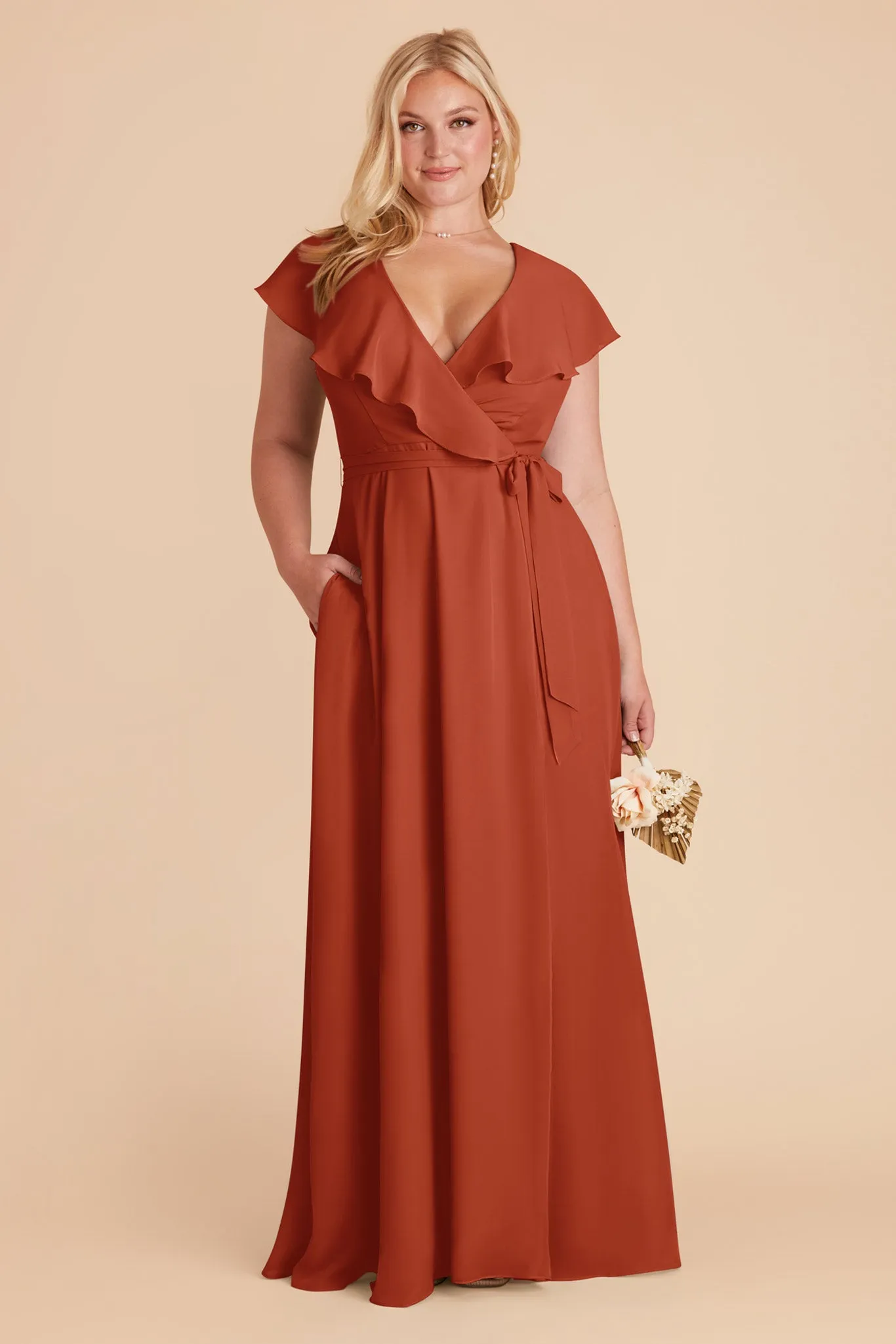 Jackson Chiffon Dress - Auburn sold by Birdy Grey product image thumbnail 2