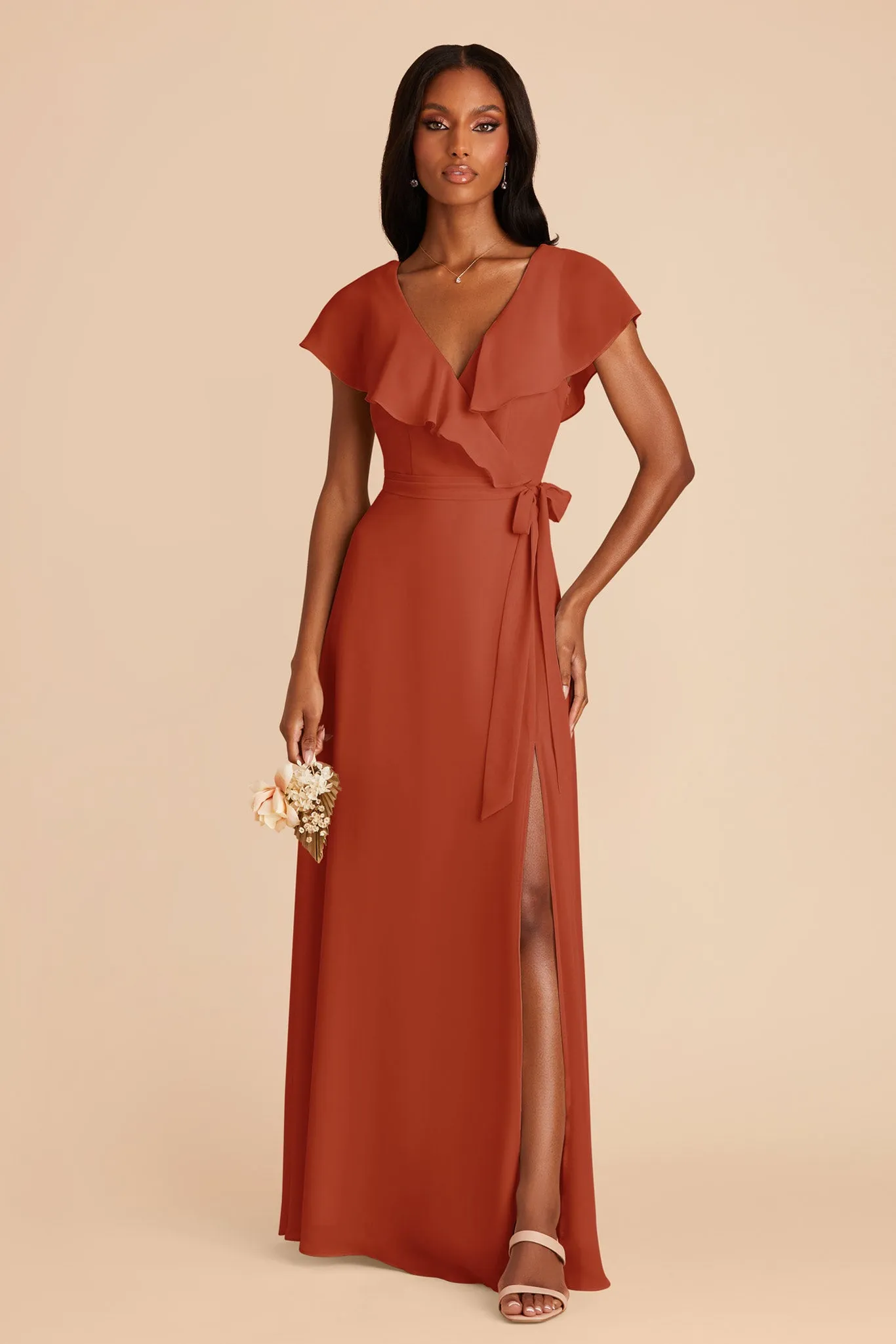 Jackson Chiffon Dress - Auburn sold by Birdy Grey product image thumbnail 3