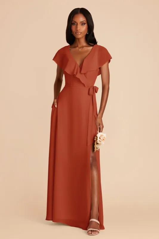 Jackson Chiffon Dress - Auburn sold by Birdy Grey