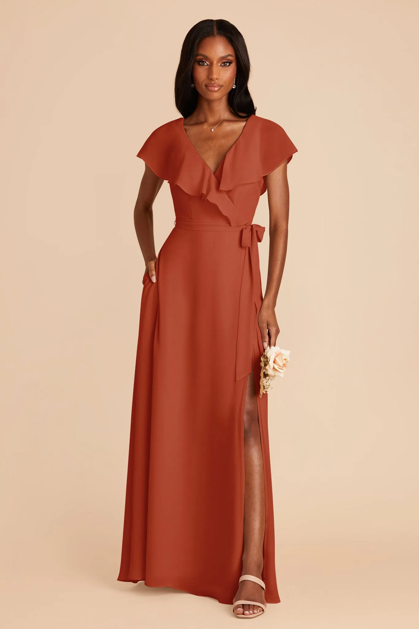 Jackson Chiffon Dress - Auburn sold by Birdy Grey product image thumbnail 4