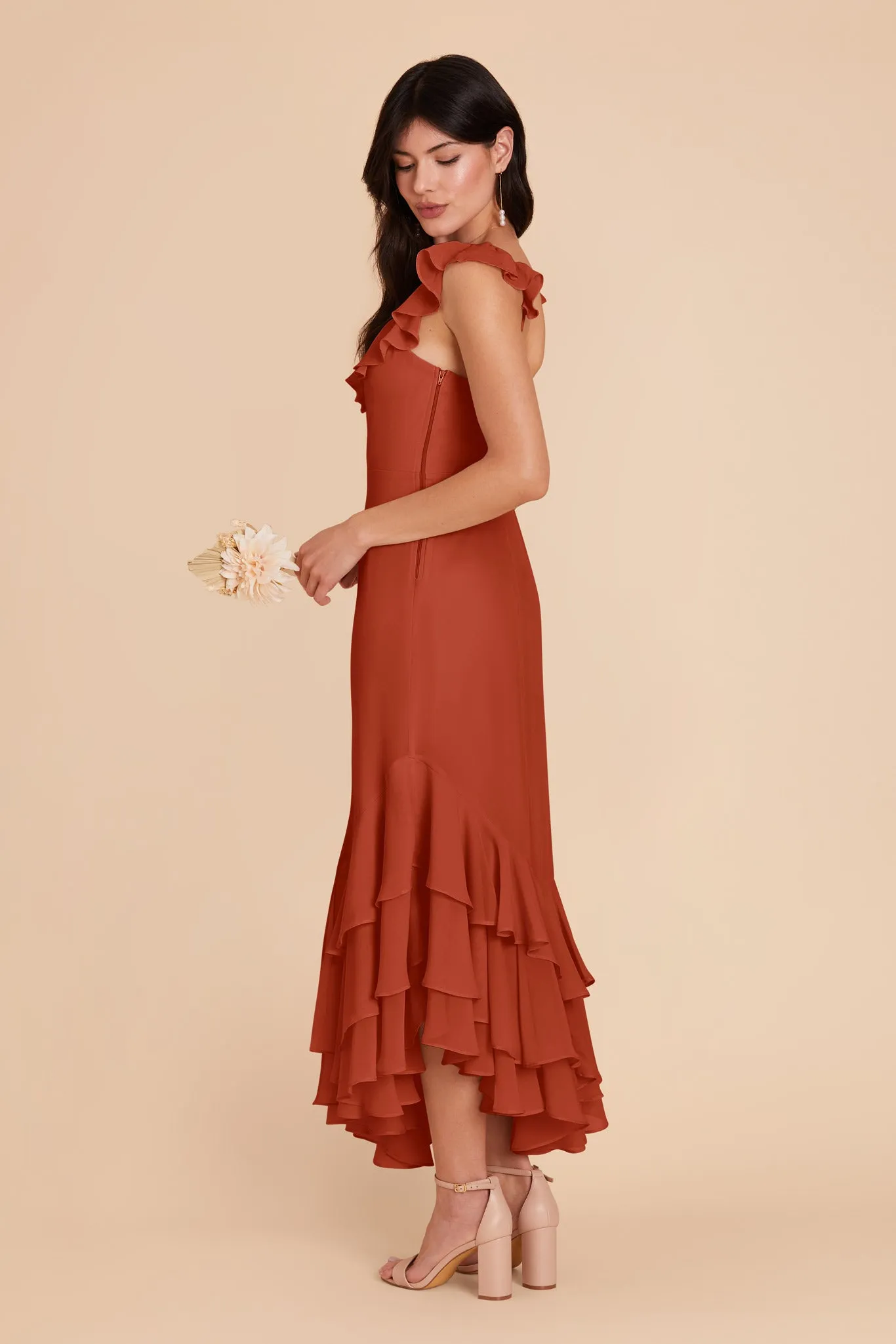 Ginny Chiffon Dress - Auburn sold by Birdy Grey product image thumbnail 5