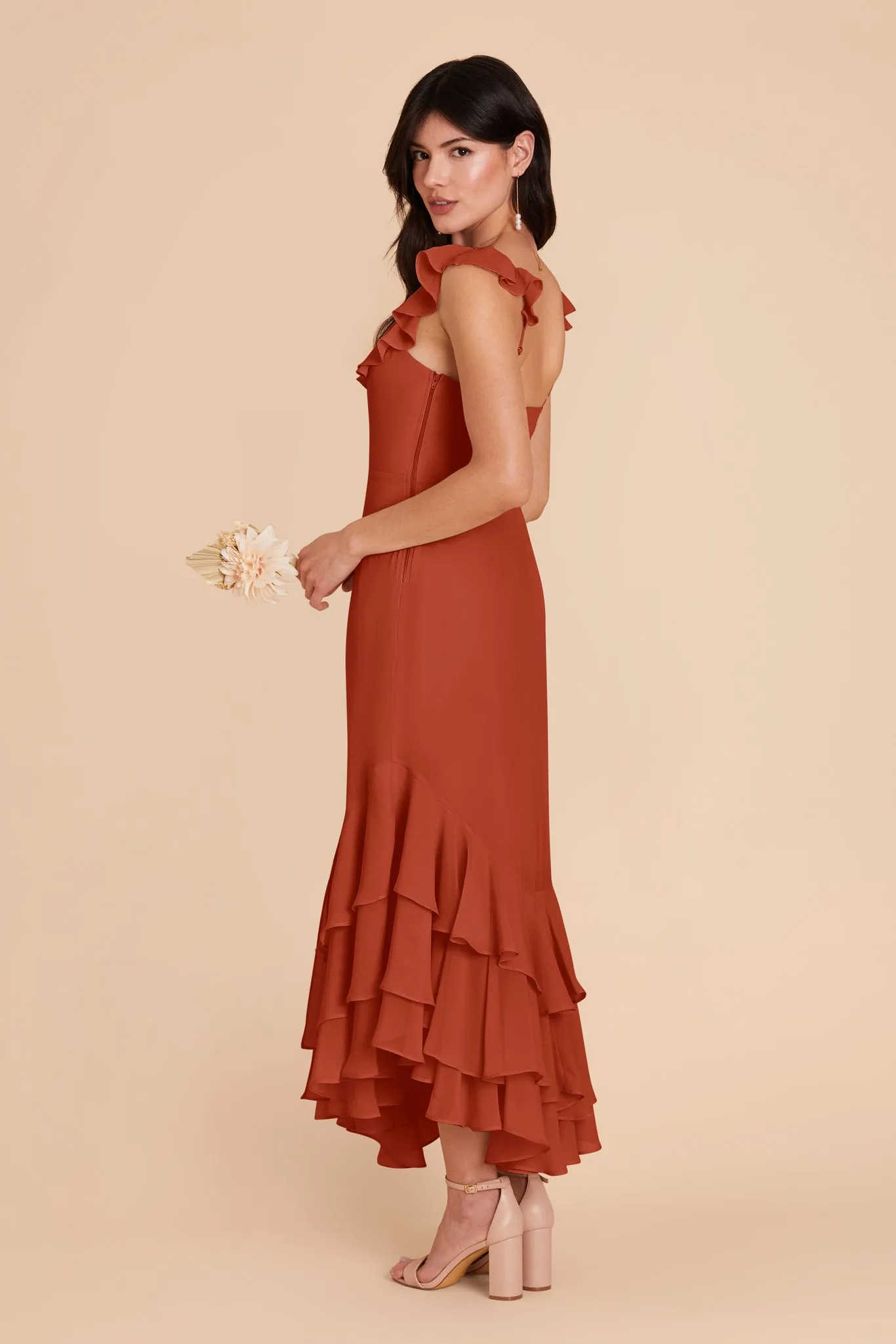 Ginny Chiffon Dress - Auburn sold by Birdy Grey product image thumbnail 4