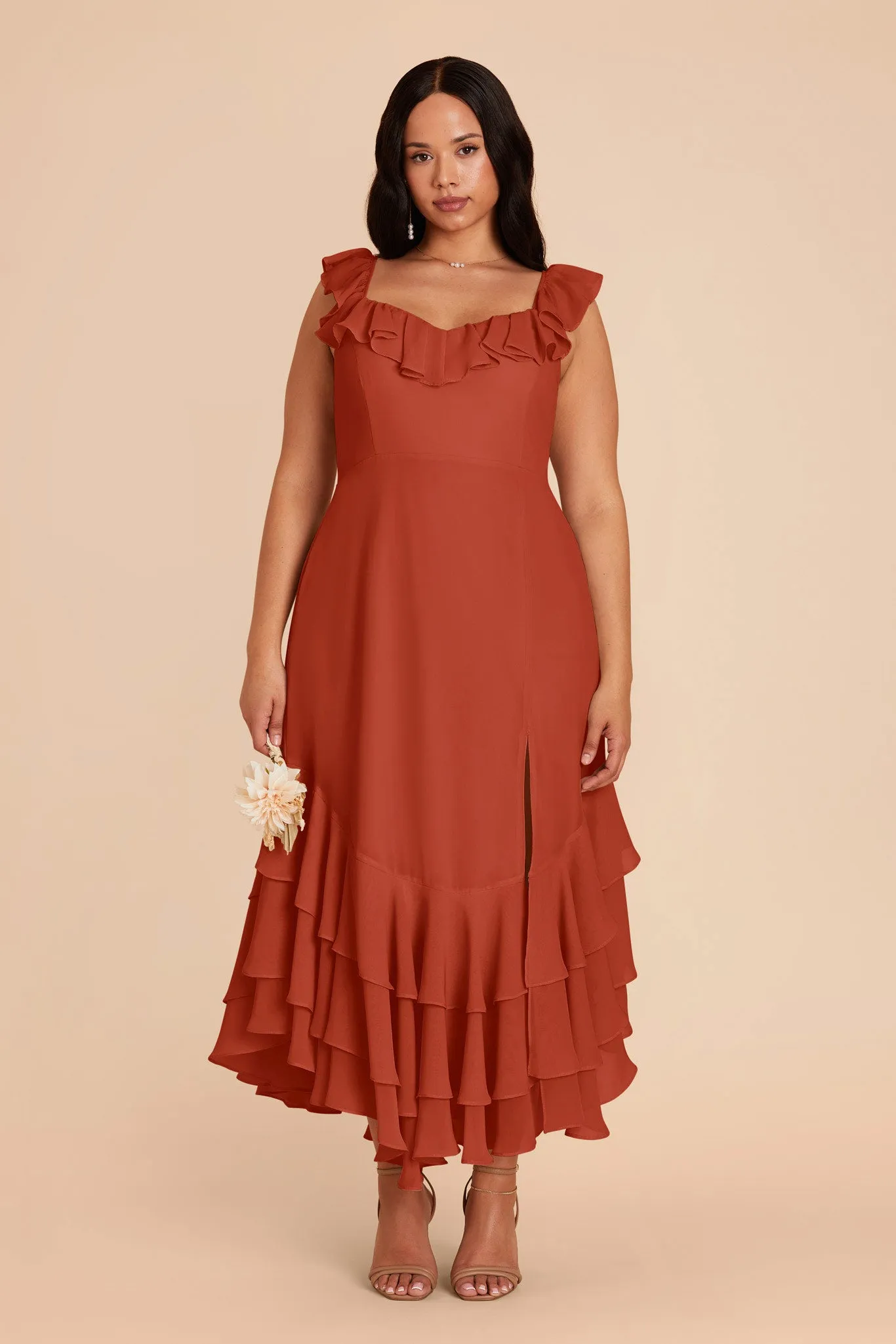 Ginny Chiffon Dress - Auburn sold by Birdy Grey product image thumbnail 2