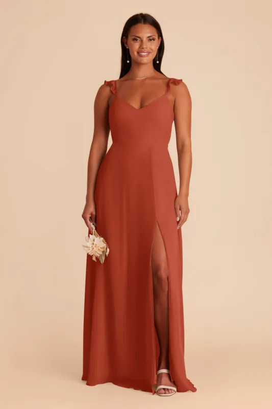 Doris Chiffon Dress - Auburn sold by Birdy Grey