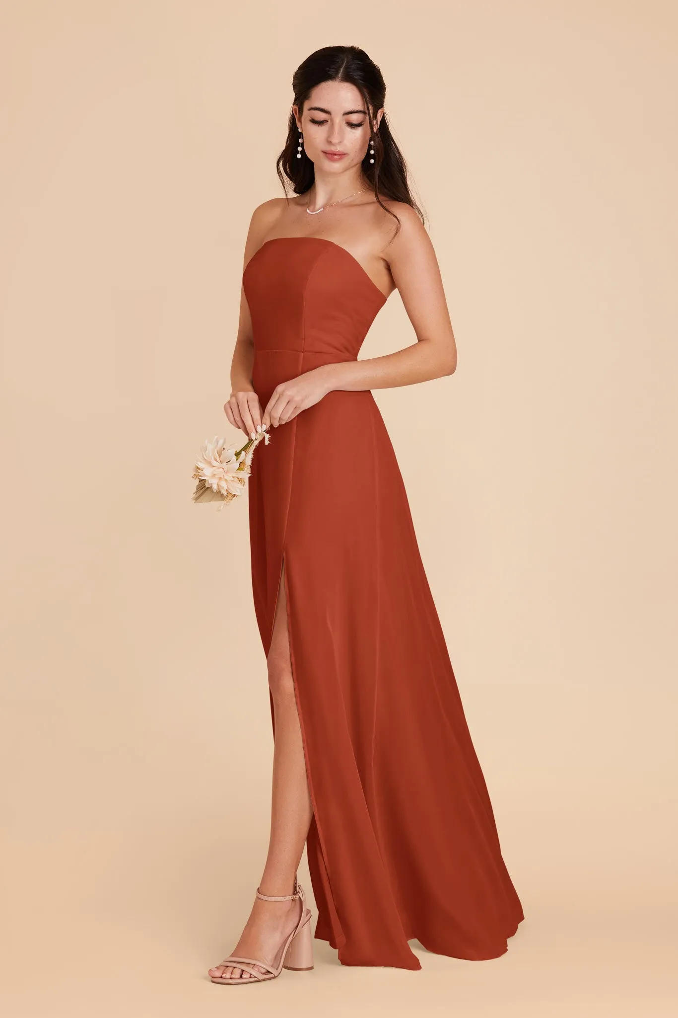 Chris Convertible Chiffon Dress - Auburn sold by Birdy Grey product image thumbnail 4