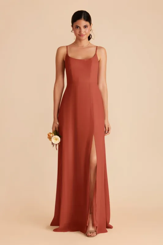 Amy Chiffon Dress - Auburn sold by Birdy Grey