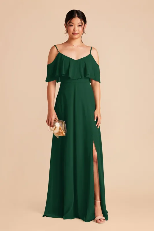 Jane Convertible Dress With Slit - Forest Green sold by Birdy Grey