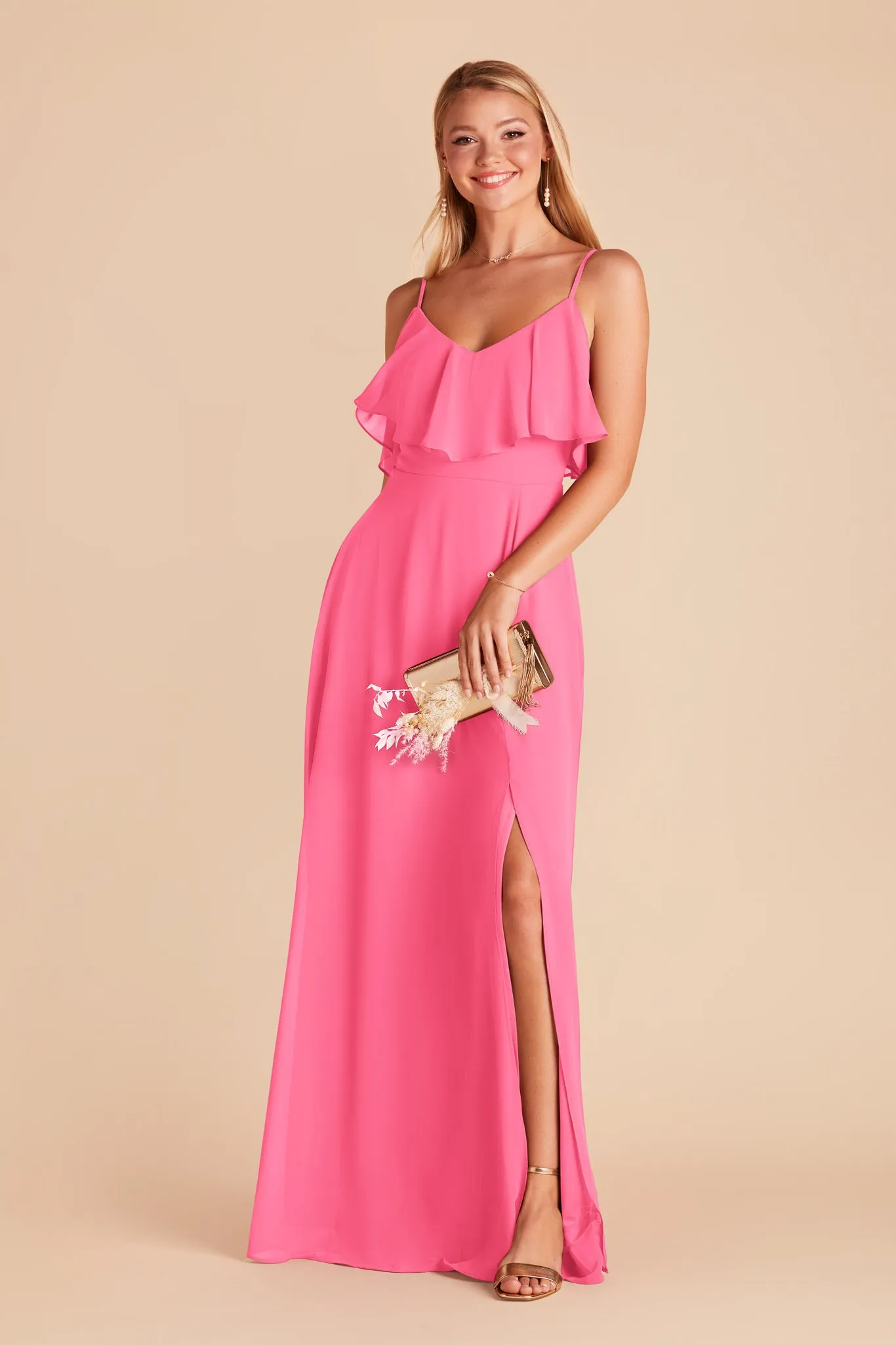 Jane Convertible Dress With Slit - Bon Bon Pink sold by Birdy Grey product image thumbnail 3
