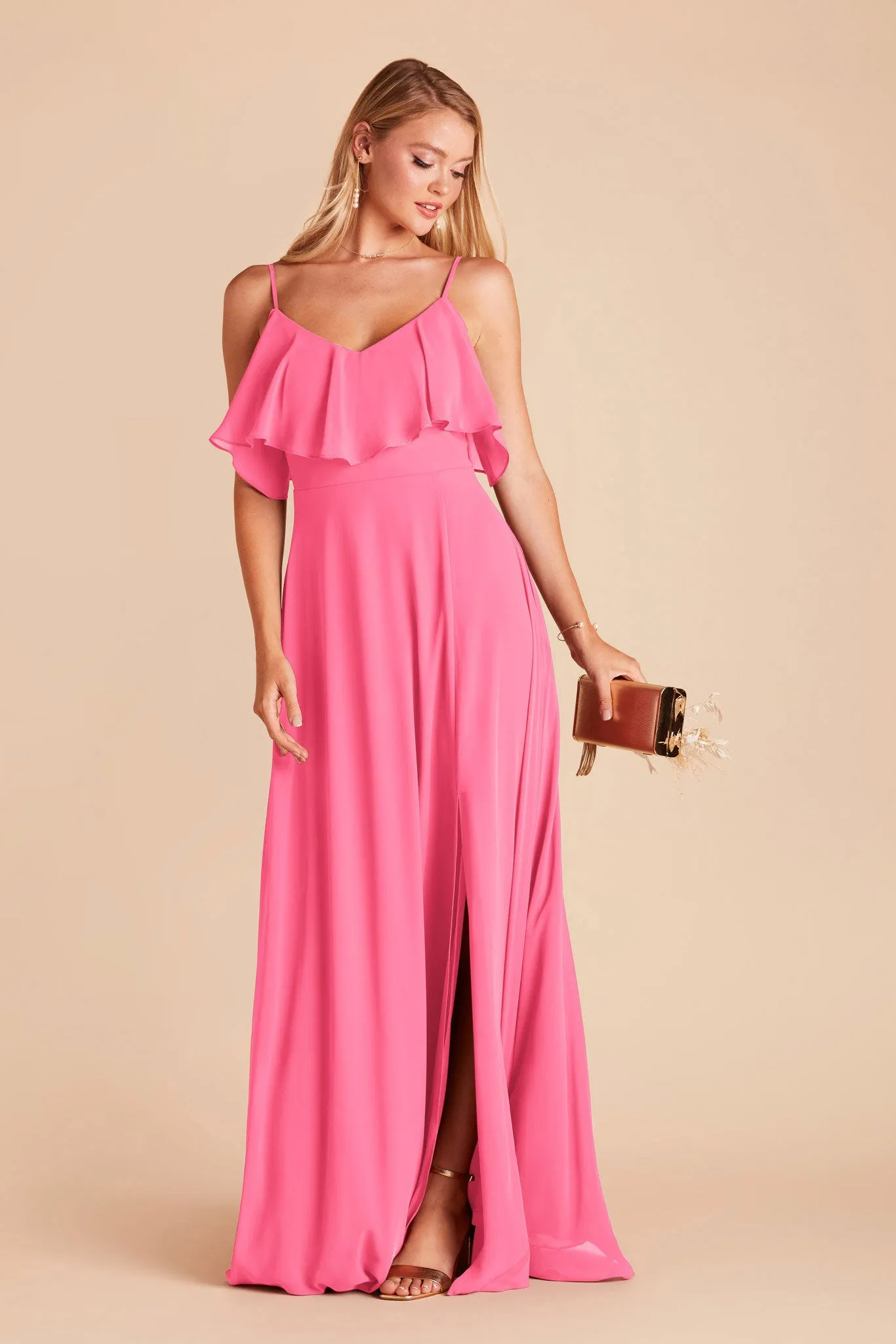 Jane Convertible Dress With Slit - Bon Bon Pink sold by Birdy Grey product image thumbnail 4