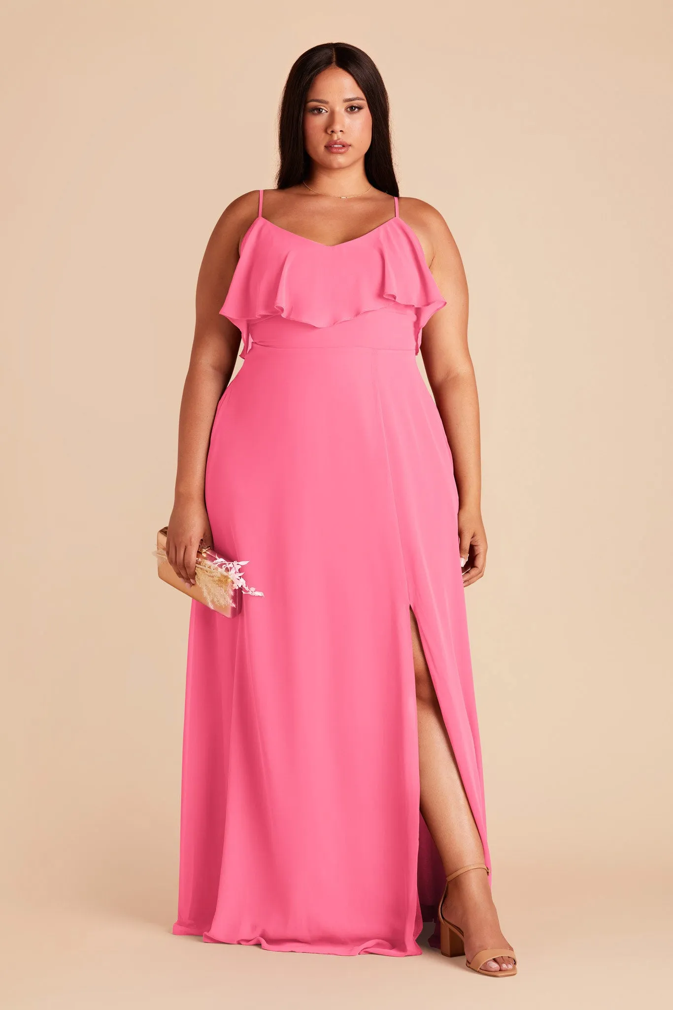 Jane Convertible Dress With Slit - Bon Bon Pink sold by Birdy Grey product image thumbnail 2