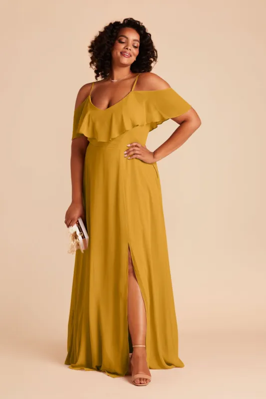 Jane Convertible Dress With Slit - Marigold sold by Birdy Grey