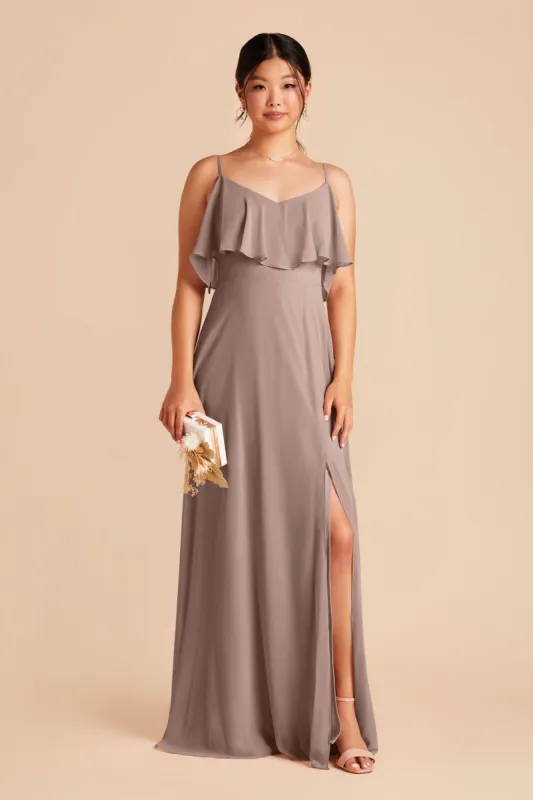 Jane Convertible Dress With Slit - Toffee sold by Birdy Grey