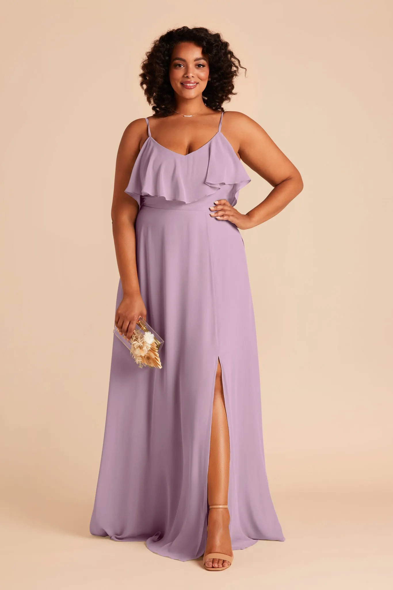 Jane Convertible Dress With Slit - Lavender sold by Birdy Grey product image thumbnail 2