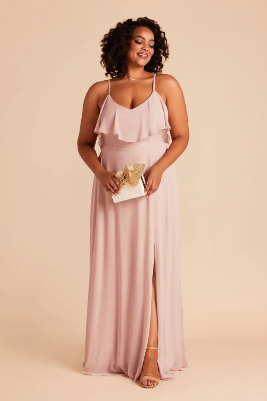 Jane Convertible Dress With Slit - Blush Pink sold by Birdy Grey