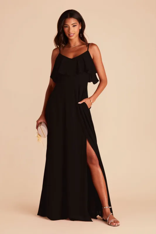 Jane Convertible Dress With Slit - Black sold by Birdy Grey