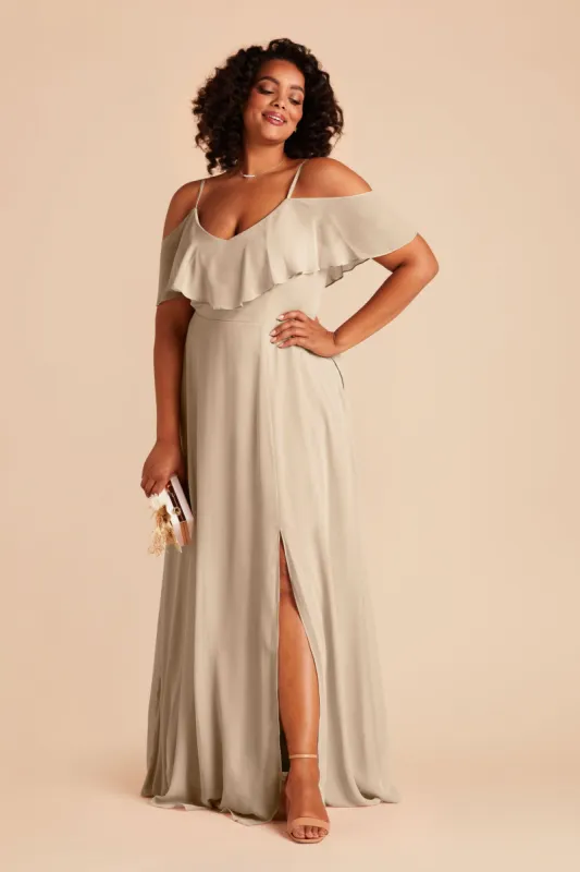 Jane Convertible Dress With Slit - Almond sold by Birdy Grey