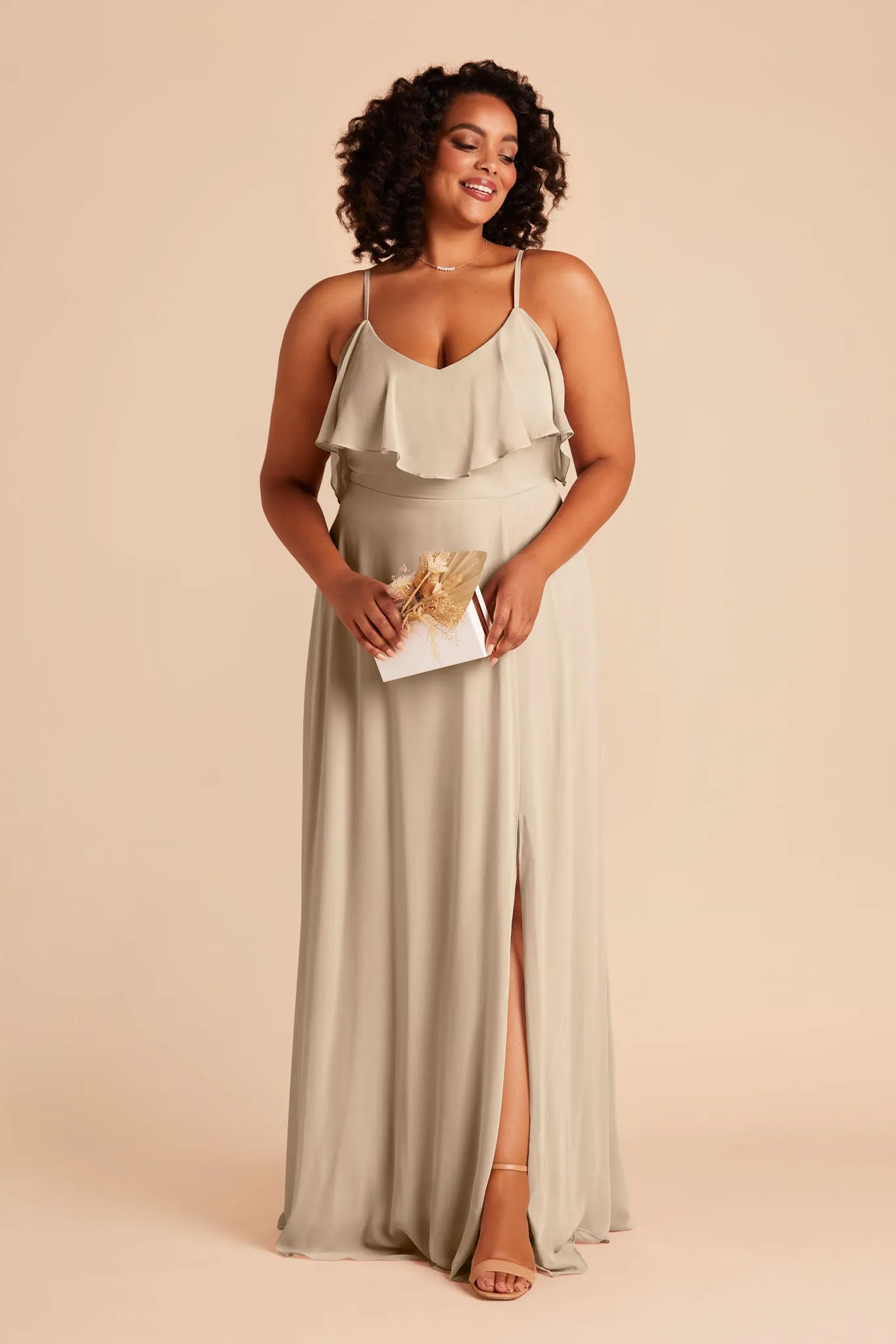 Jane Convertible Dress With Slit - Almond sold by Birdy Grey product image thumbnail 5