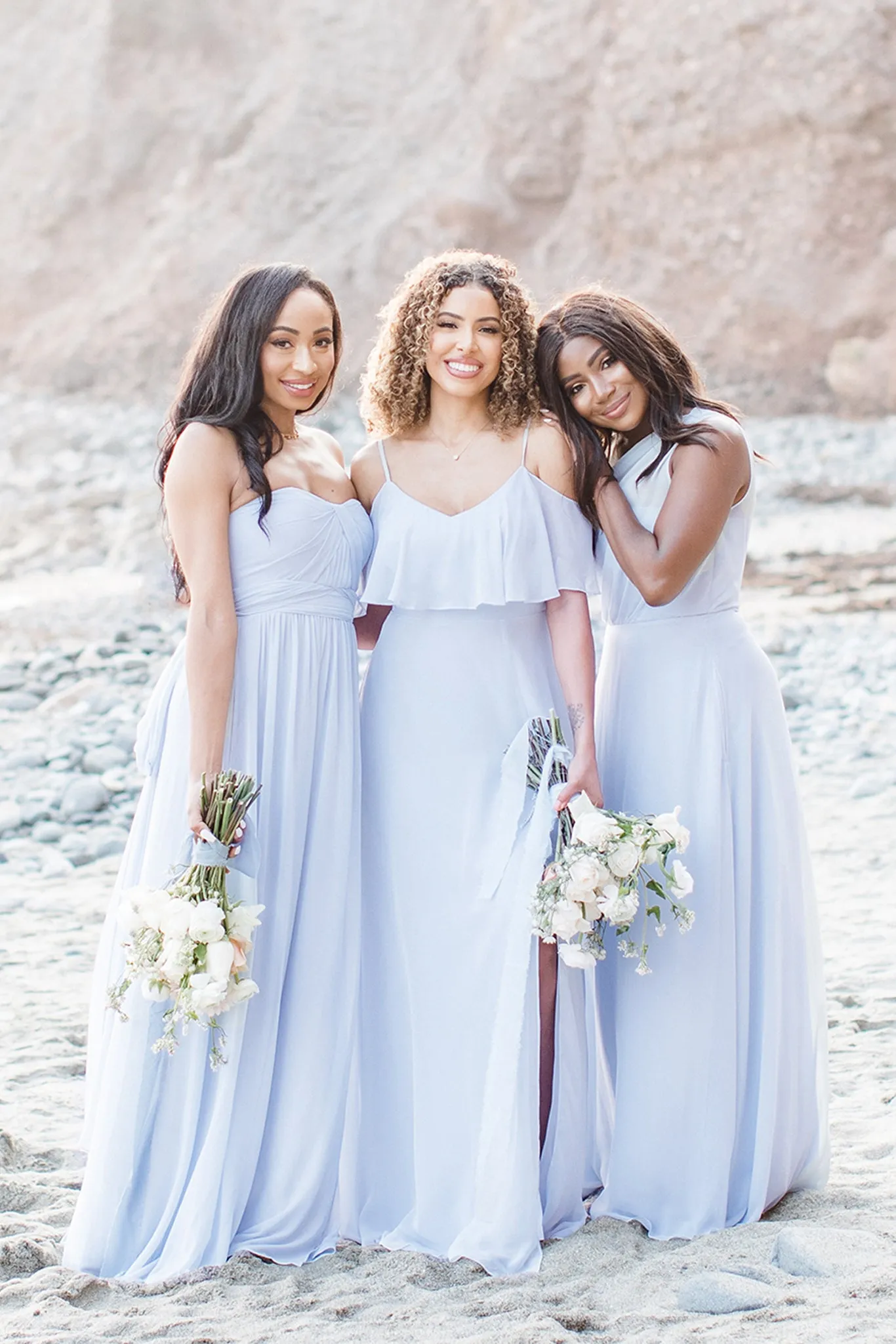 Jane Convertible Dress With Slit - Ice Blue sold by Birdy Grey product image thumbnail 3