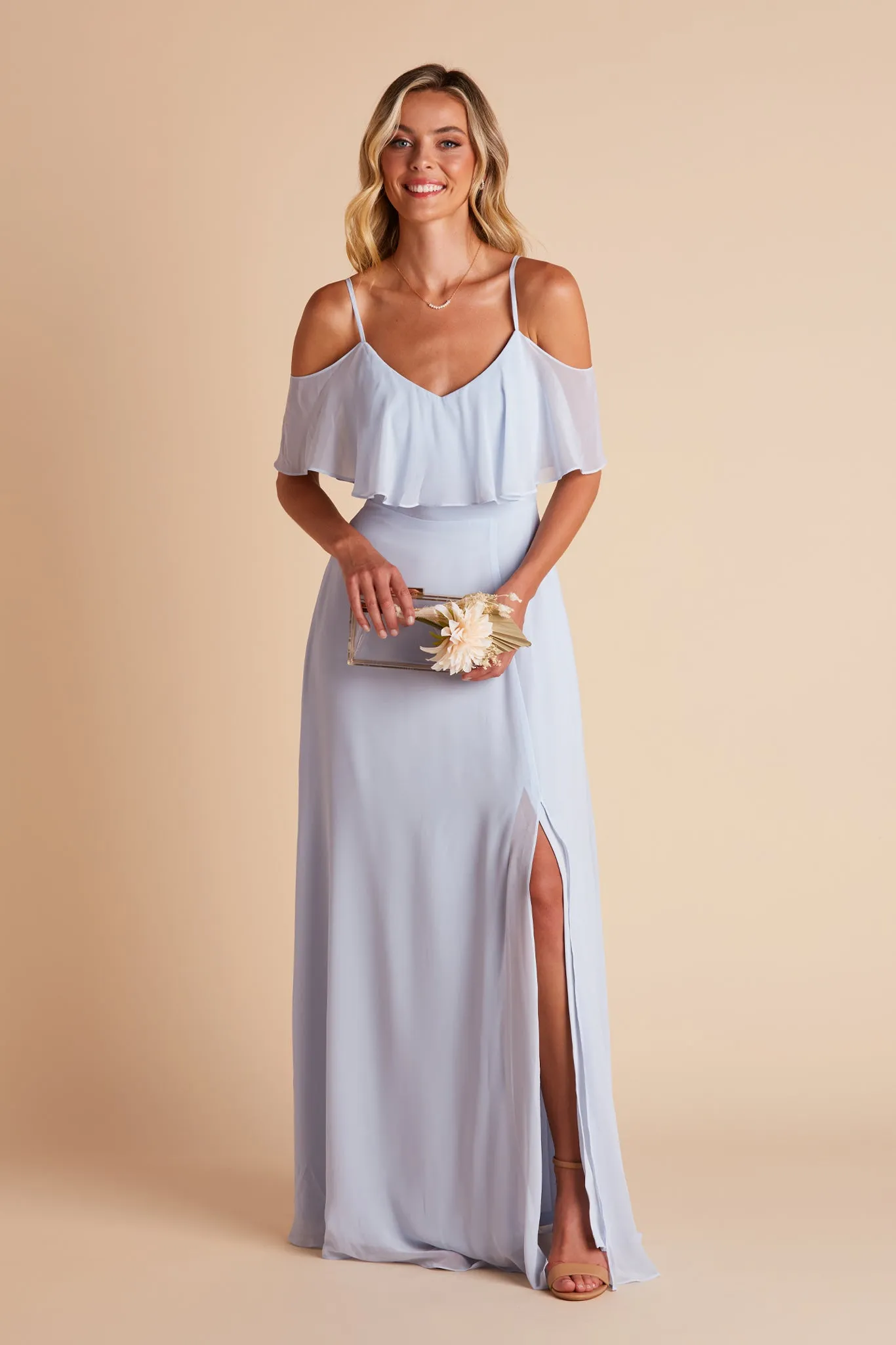 Jane Convertible Dress With Slit - Ice Blue sold by Birdy Grey product image thumbnail 4